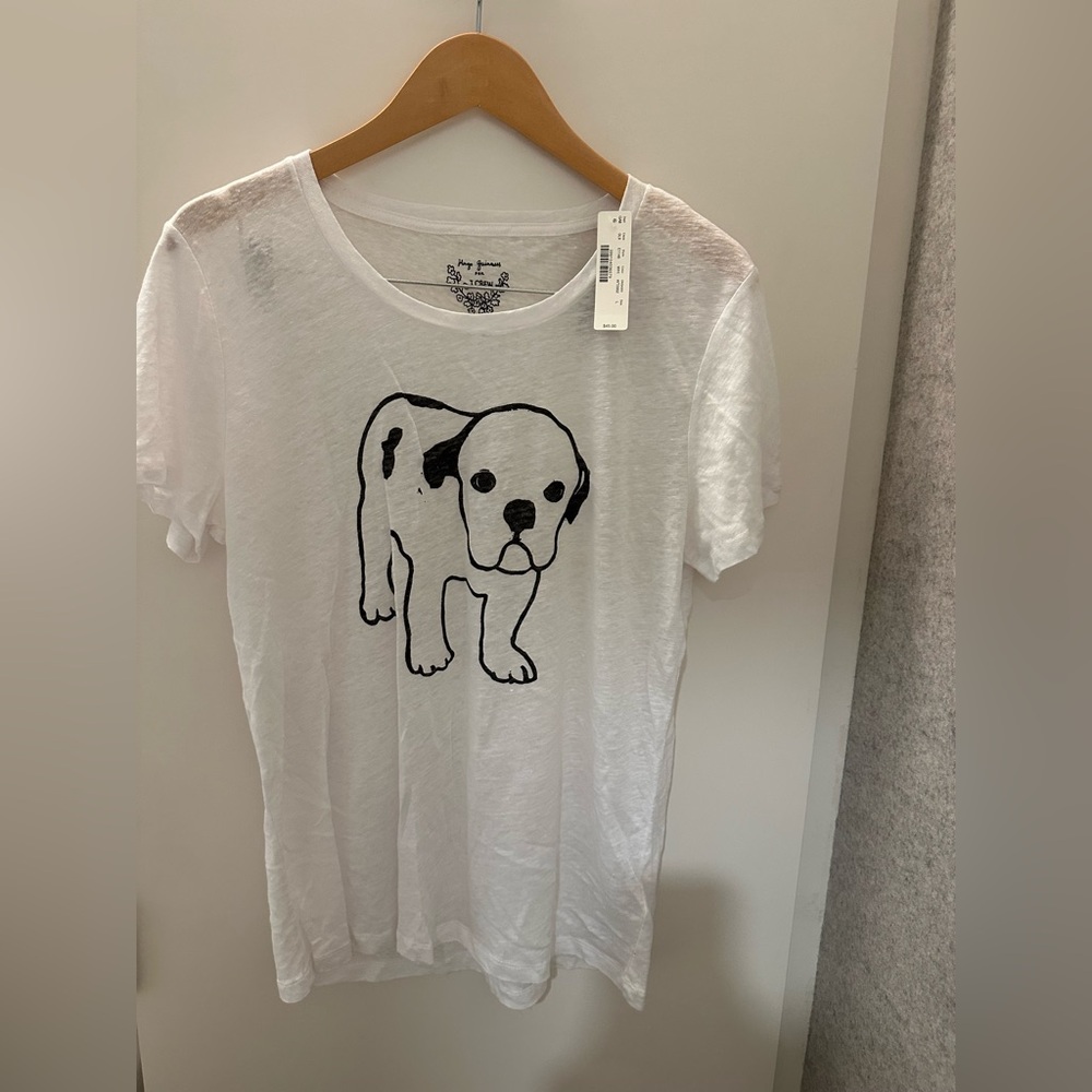 J. Crew Dog T-Shirt. Size Large. New with tags.